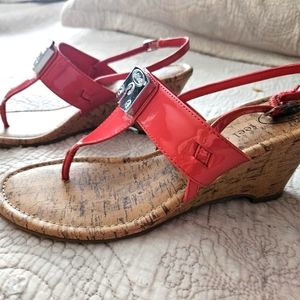 Dr.Scholls wedge pink sandle